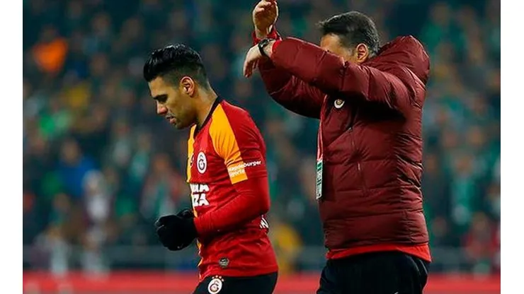 Alarmas en Galatasaray y Colombia: Falcao salió lesionado contra Gaziantep