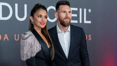 Lionel Messi junto a Antonela Roccuzzo.