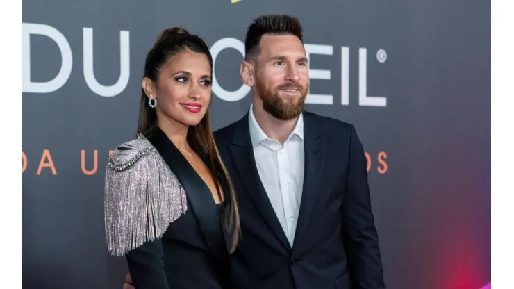 Lionel Messi junto a Antonela Roccuzzo.