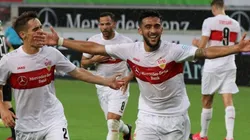 El festejo de Nicolás González.