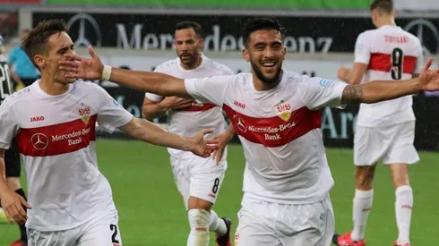 El festejo de Nicolás González.