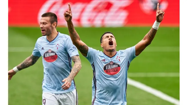 Así festejó Jeison Murillo su primer gol con la camiseta del Celta de Vigo.