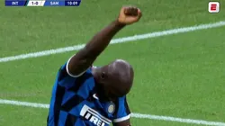 El festejo de Romelu Lukaku.