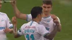 El festejo del exjugador de River Plate.