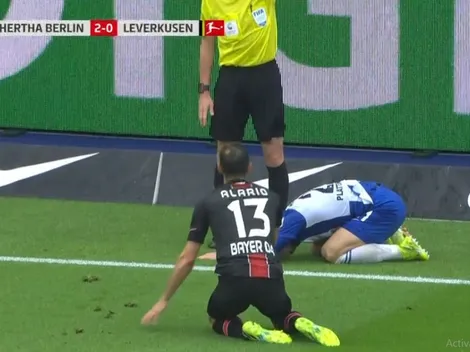 Alario entró y pegó un patadón bárbaro en la derrota del Bayer Leverkusen