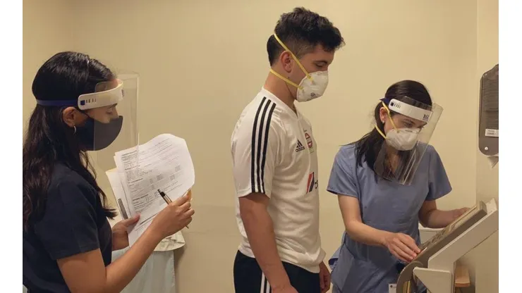 Leo Fernández pasó por las instalaciones médicas de Tigres