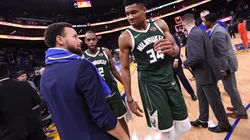 Giannis Antetokounmpo y Stephen Curry (Getty)