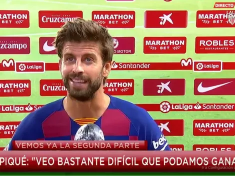 El palo de Piqué ahora que Barcelona no depende de sí mismo