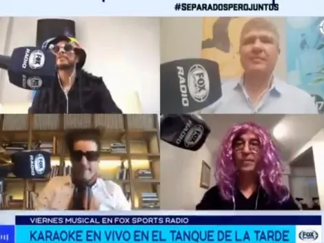 Se nota la falta de fútbol: Vignolo y compañía armaron karaoke en pleno programa
