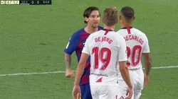 La dura reacción de Lionel Messi.
