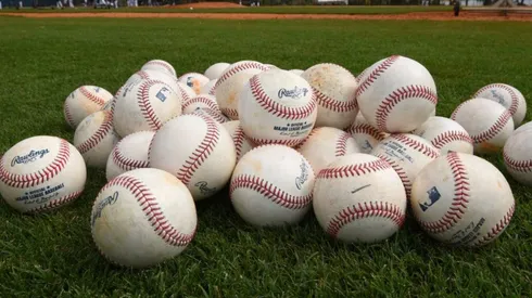 La pelota oficial de la MLB (Getty Images).
