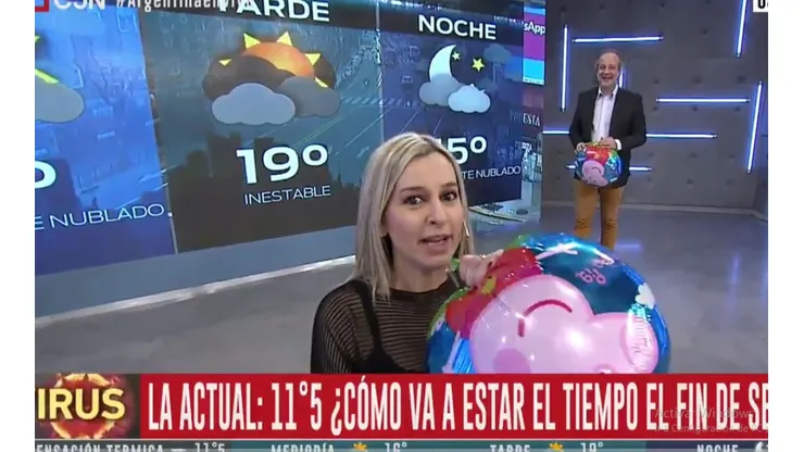El mejor noticiero del mundo: dieron el pronóstico del tiempo con voz de helio