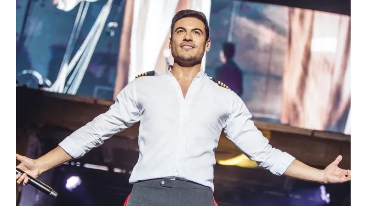 Carlos Rivera durante un concierto en Madrid. Foto: Getty Images
