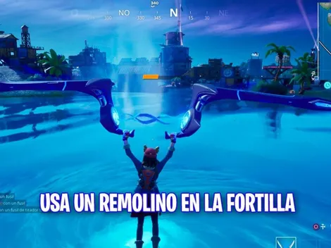 Usa un remolino: primer desafío para desbloquear la skin de Aquaman en Fortnite