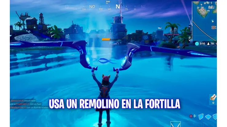 Usa un remolino: primer desafío para desbloquear la skin de Aquaman en Fortnite