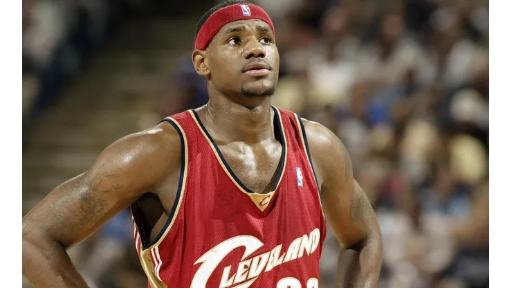 Un novato LeBron James (Getty)