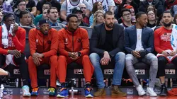 Toronto Raptos en un juego NBA (Getty)