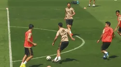 Sacaron a pasear a James: Asensio lo dejó en ridículo en la práctica