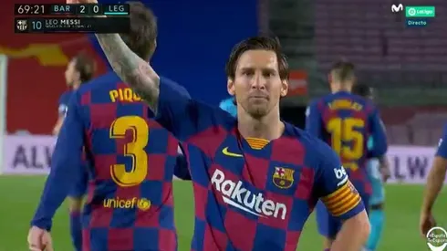 Messi miró a la cámara y sorprendió a todos con su celebración