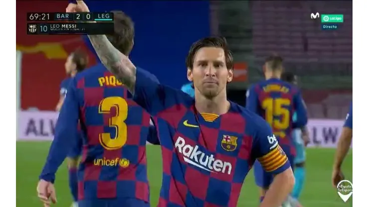 Messi miró a la cámara y sorprendió a todos con su celebración
