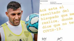 El descargo de Wanchope en Instagram: "Acá está el resultado del hisopado"
