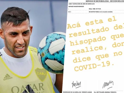 El descargo de Wanchope en Instagram: "Acá está el resultado del hisopado"