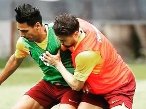 Emotivo mensaje de Falcao a Muslera tras su fractura de tibia y peroné en Turquía