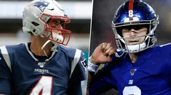 Jarrett Stidham y Daniel Jones (Getty Images).