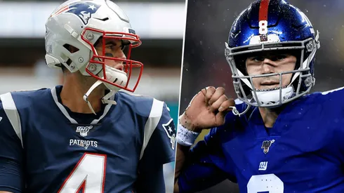 Jarrett Stidham y Daniel Jones (Getty Images).