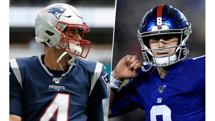 Jarrett Stidham y Daniel Jones (Getty Images).