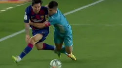 La única forma de pararlo: a Messi lo taclearon en pleno partido