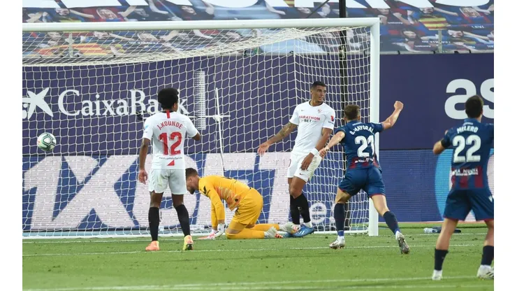 El momento del empate de Levante.