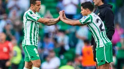 Guardado y Lainez, partícipes en el empate del Betis