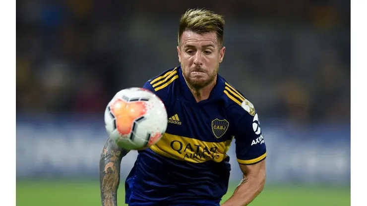 Julio Buffarini con la camiseta de Boca.