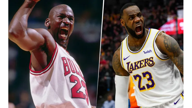 Michael Jordan y LeBron James. Foto: Getty Images.