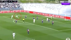 Marcelo la agarró de afuera del área y clavó el 3-0 del Real Madrid ante Eibar