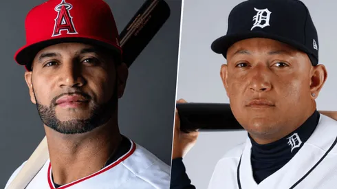 Albert Pujols y Miguel Cabrera. Foto: Getty Images.