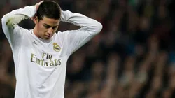 James Rodríguez, jugador del Real Madrid de España.