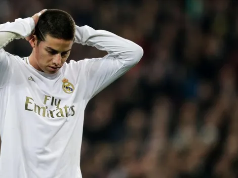 Blanqueada total: ni con 5 cambios volvió a jugar James con el Real Madrid