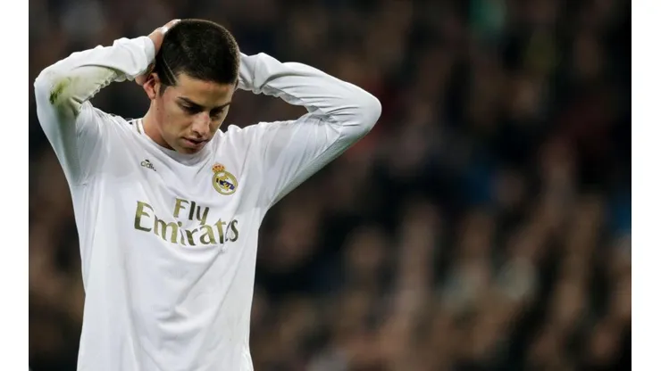 James Rodríguez, jugador del Real Madrid de España.
