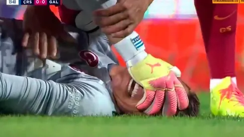 Lo rompió: la durísima lesión que sufrió Fernando Muslera con Galatasaray