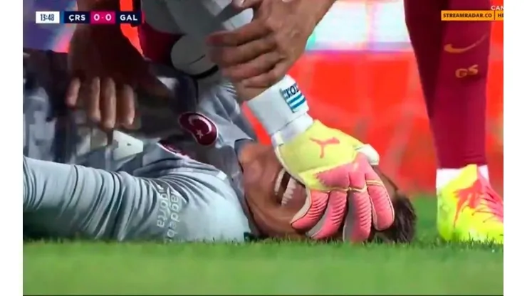 Lo rompió: la durísima lesión que sufrió Fernando Muslera con Galatasaray