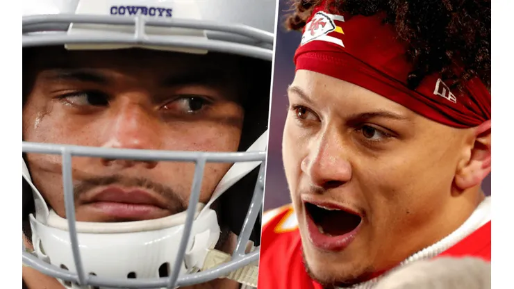 Dak Prescott y Patrick Mahomes. Foto: Getty Images.