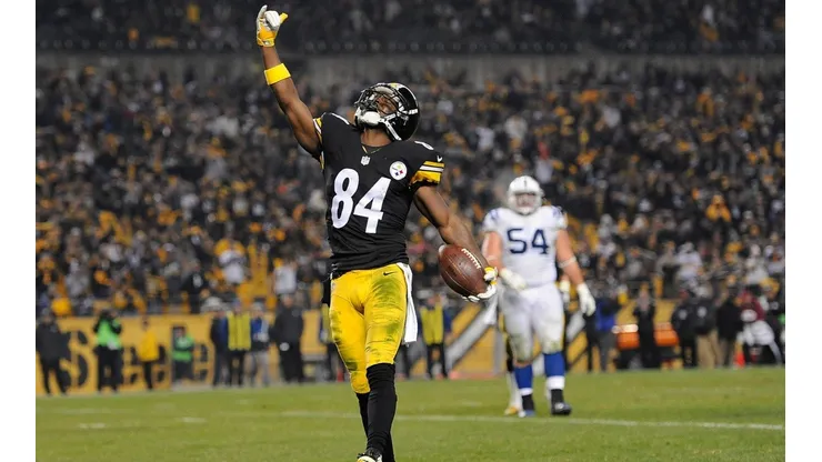 Antonio Brown en su etapa en Pittsburgh Steelers.