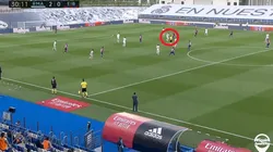 Ahí cortó y arrancó la jugada Sergio Ramos.