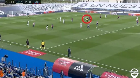 Ahí cortó y arrancó la jugada Sergio Ramos.