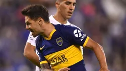 Mauro Zárate enfrentando a Vélez.
