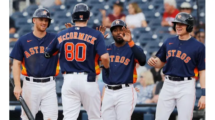 Jugadores de los Astros. Foto: Getty Images.