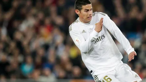 James Rodríguez, jugador del Real Madrid.