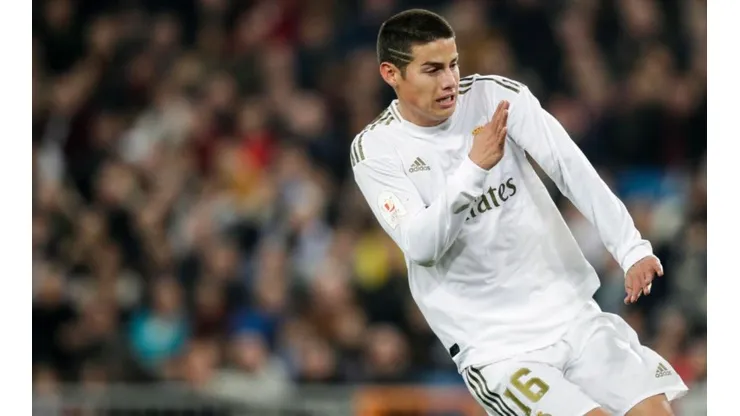 James Rodríguez, jugador del Real Madrid.